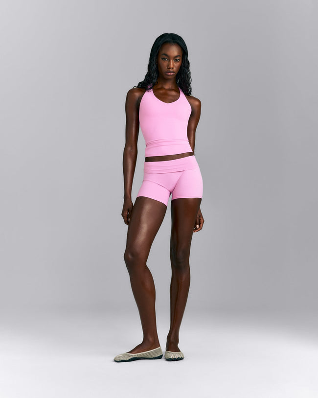 SoftMotion™ Racer Back Vest with Built in Bra Shelf | Rose Pink