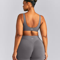 SoftMotion™ Scoop Back Bralette | Ash Grey
