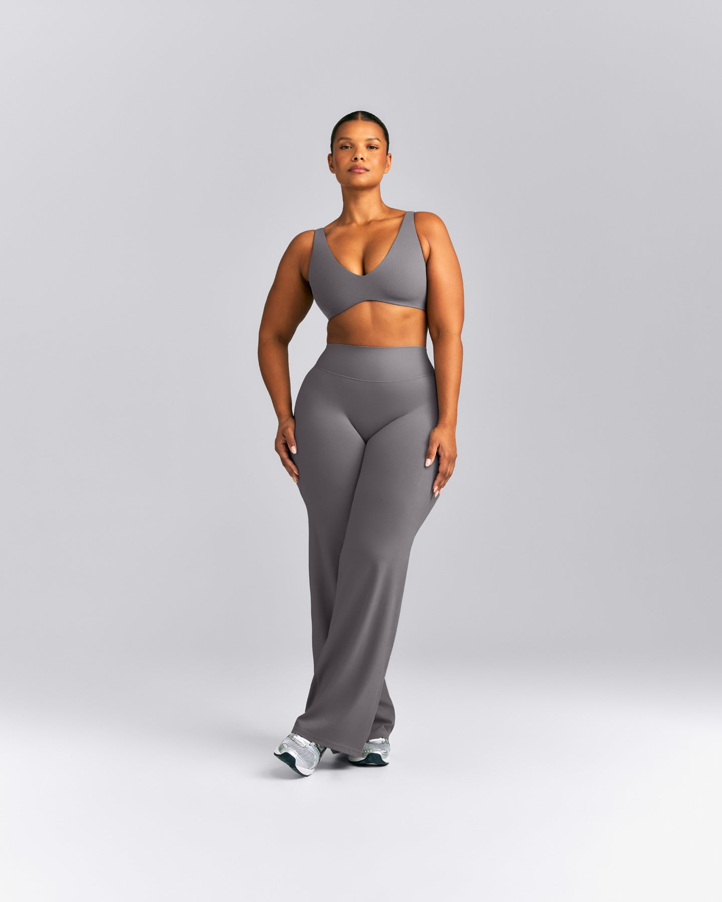 SoftMotion™ Scoop Back Bralette | Ash Grey