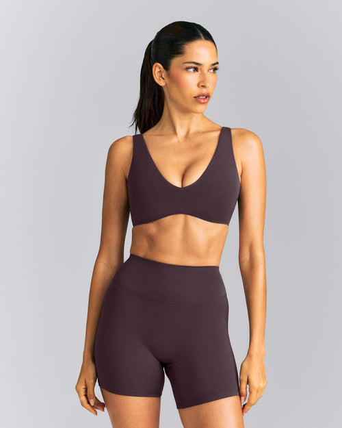 SoftMotion™ Scoop Back Bralette | Dark Umber Brown