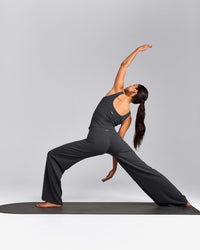 SoftMotion™ Scoop Neck Vest with Grey Logo | Coal