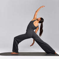 SoftMotion™ Scoop Neck Vest with Grey Logo | Coal