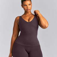 SoftMotion™ Scoop Neck Vest | Dark Umber Brown