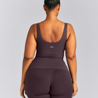 SoftMotion™ Scoop Neck Vest | Dark Umber Brown