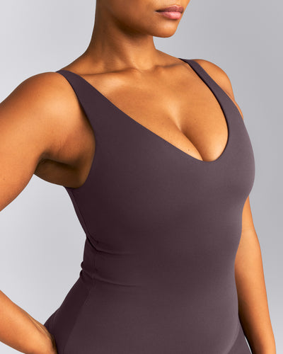 SoftMotion™ Scoop Neck Vest | Dark Umber Brown