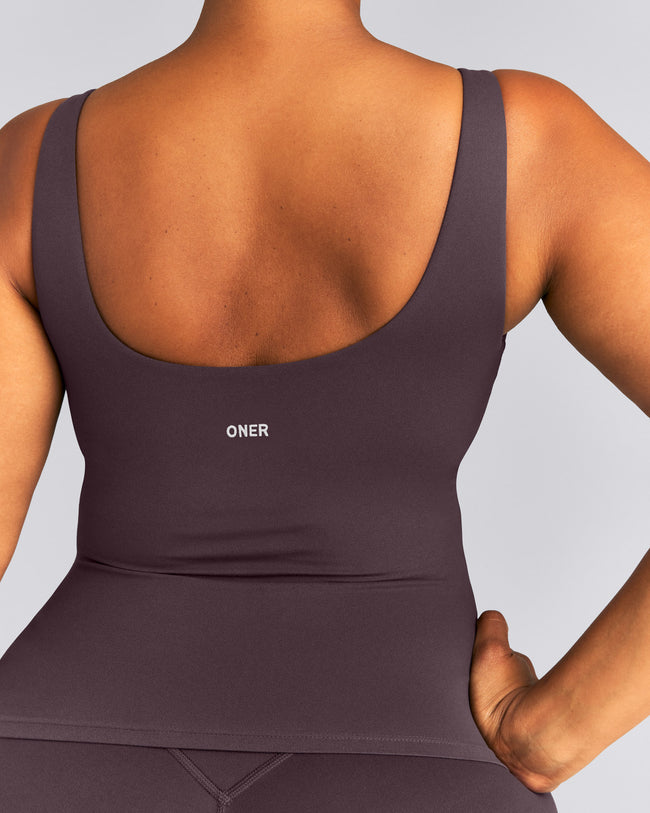 SoftMotion™ Scoop Neck Vest | Dark Umber Brown