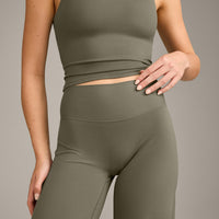 SoftMotion™ Straight Leg Bottoms with Grey Logo | Alpine Green