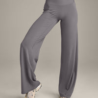 SoftMotion™ Straight Leg Bottoms with Grey Logo | Ash Grey