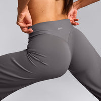 SoftMotion™ Straight Leg Bottoms with Grey Logo | Ash Grey