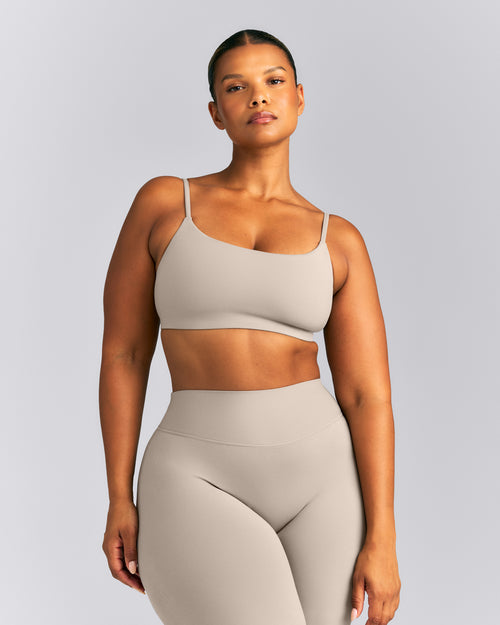 SoftMotion™ Strappy Sports Bra | Warm Sand
