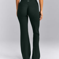 SoftMotion™ Wrap Flared Leggings | Emerald Noir