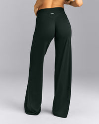 SoftMotion™ Wrap Straight Leg Leggings | Emerald Noir