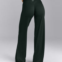 SoftMotion™ Wrap Straight Leg Leggings | Emerald Noir