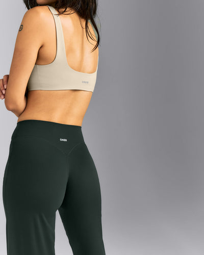 SoftMotion™ Wrap Straight Leg Leggings | Emerald Noir