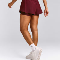 UnifiedMove™ Double Layer Shorts 5" with Reflective Logo | Rosewood
