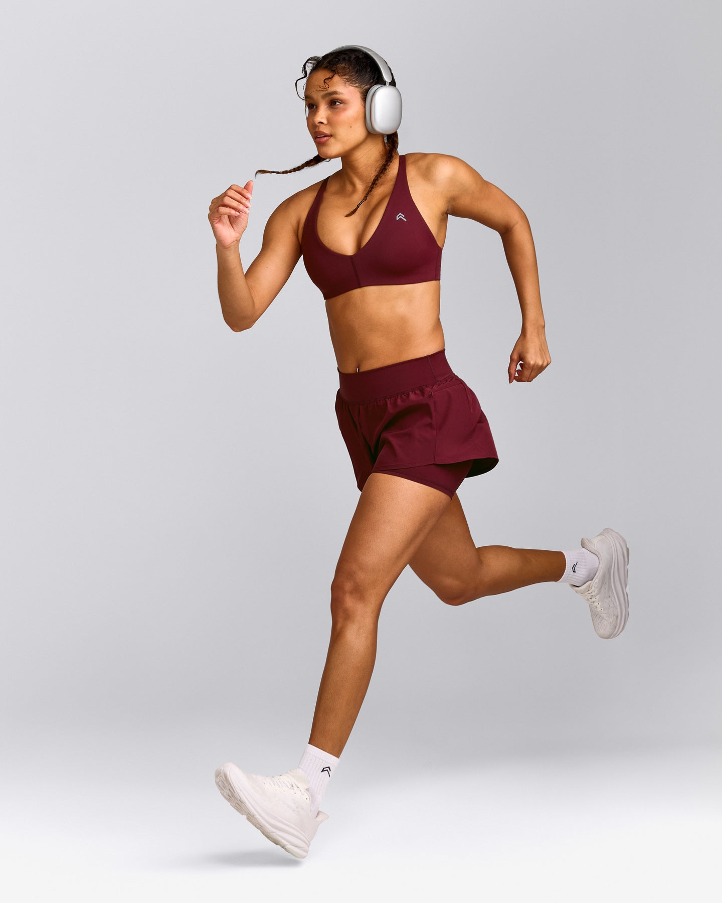 UnifiedMove™ Double Layer Shorts 5" with Reflective Logo | Rosewood