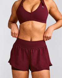UnifiedMove™ Double Layer Shorts 5" with Reflective Logo | Rosewood