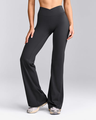 UnifiedMove™ Wrap Flared Bottoms with Reflective Logo | Coal