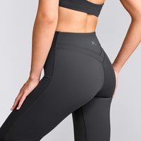 UnifiedMove™ Wrap Flared Bottoms with Reflective Logo | Coal
