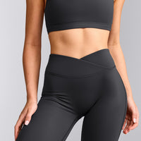 UnifiedMove™ Wrap Flared Bottoms with Reflective Logo | Coal