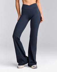 UnifiedMove™ Wrap Flared Bottoms with Reflective Logo | True Blue