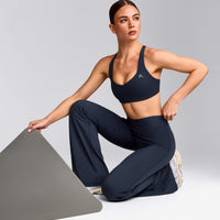 UnifiedMove™ Wrap Flared Bottoms with Reflective Logo | True Blue