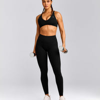 UnifiedMove™ High Waisted Leggings with Reflective Logo | Black