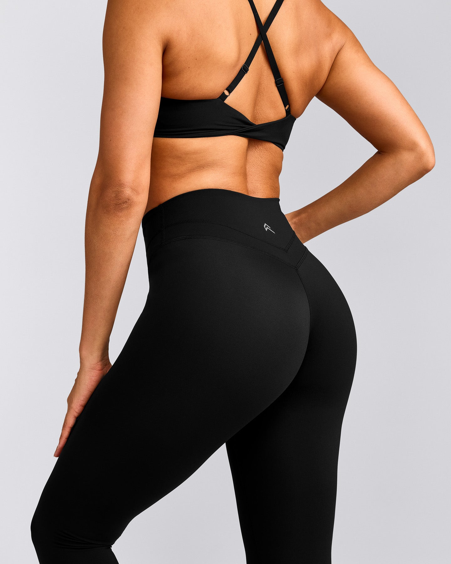 UnifiedMove™ High Waisted Leggings with Reflective Logo | Black