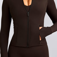 UnifiedMove™ Pocket Jacket with Reflective Logo | 70% Cocoa