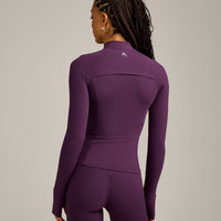 UnifiedMove Pocket Jacket with Reflective Logo | Blackberry Purple