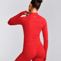 UnifiedMove™ Jacket with Reflective Logo | Muscle Mommy Red