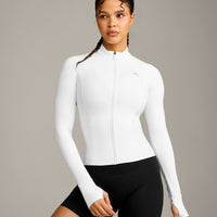 UnifiedMove Pocket Jacket with Reflective Logo | White