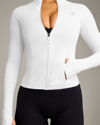 UnifiedMove Pocket Jacket with Reflective Logo | White