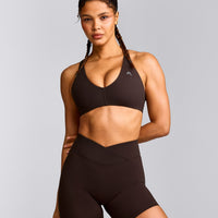 UnifiedMove™ Micro Bralette with Reflective Logo | 70% Cocoa