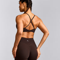 UnifiedMove™ Micro Bralette with Reflective Logo | 70% Cocoa