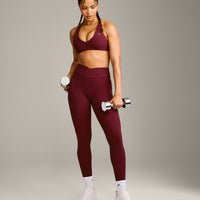 UnifiedMove Micro Bralette with Reflective Logo | Rosewood