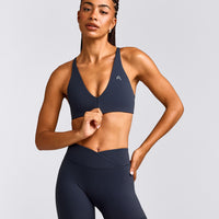UnifiedMove™ Micro Bralette with Reflective Logo | True Blue