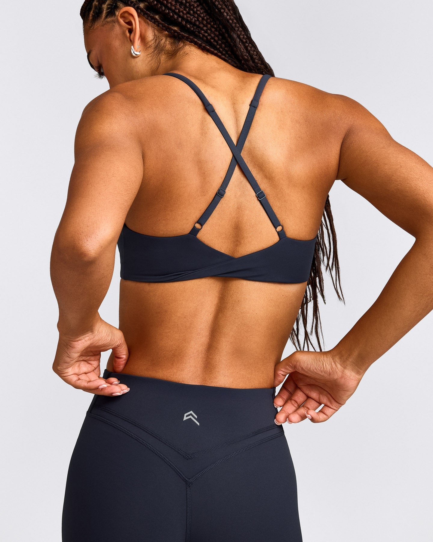 UnifiedMove™ Micro Bralette with Reflective Logo | True Blue