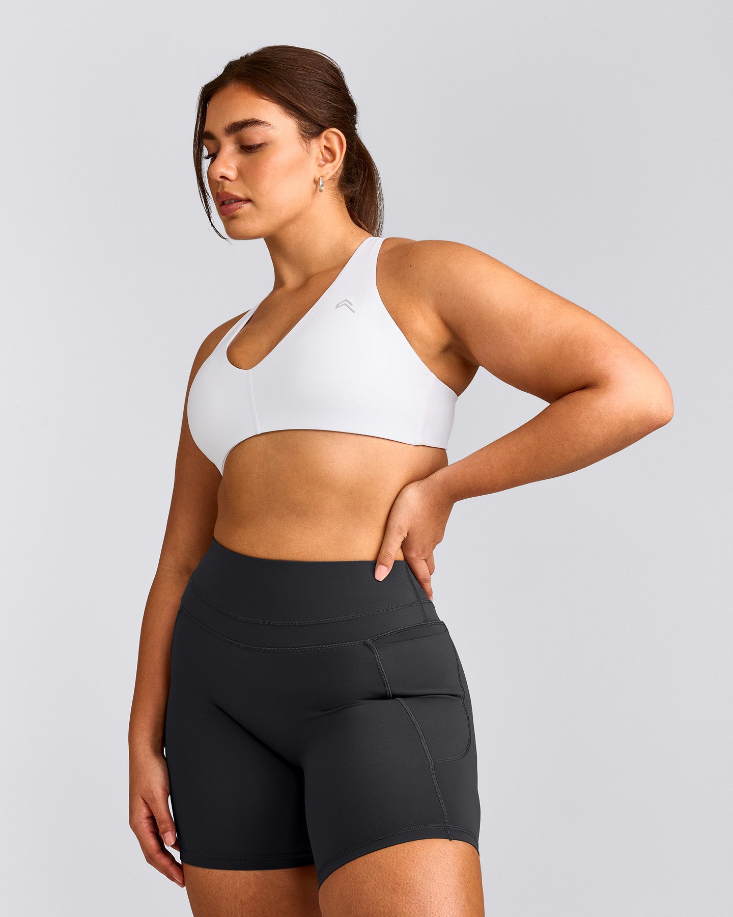UnifiedMove™ Micro Bralette with Reflective Logo | White