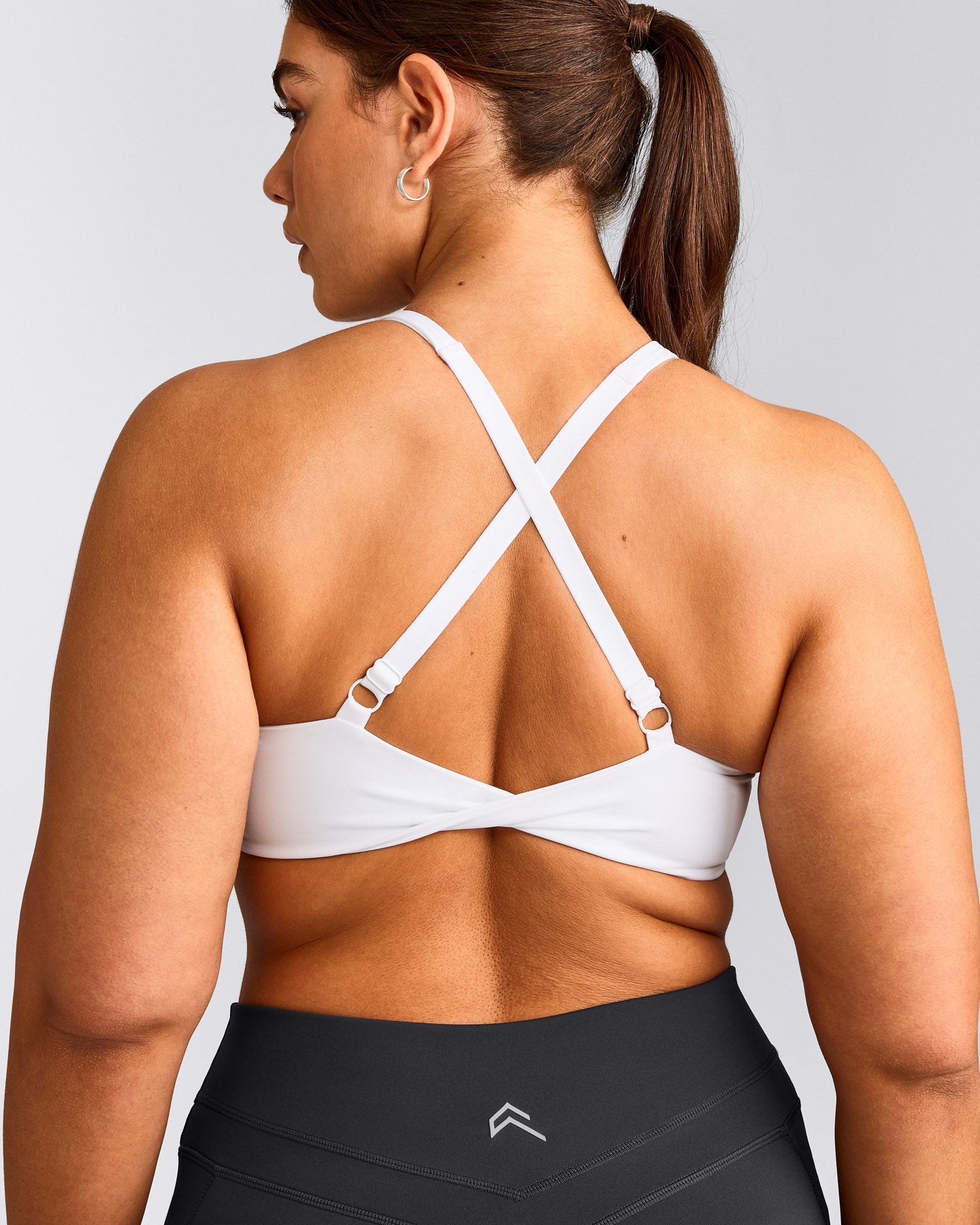 UnifiedMove™ Micro Bralette with Reflective Logo | White