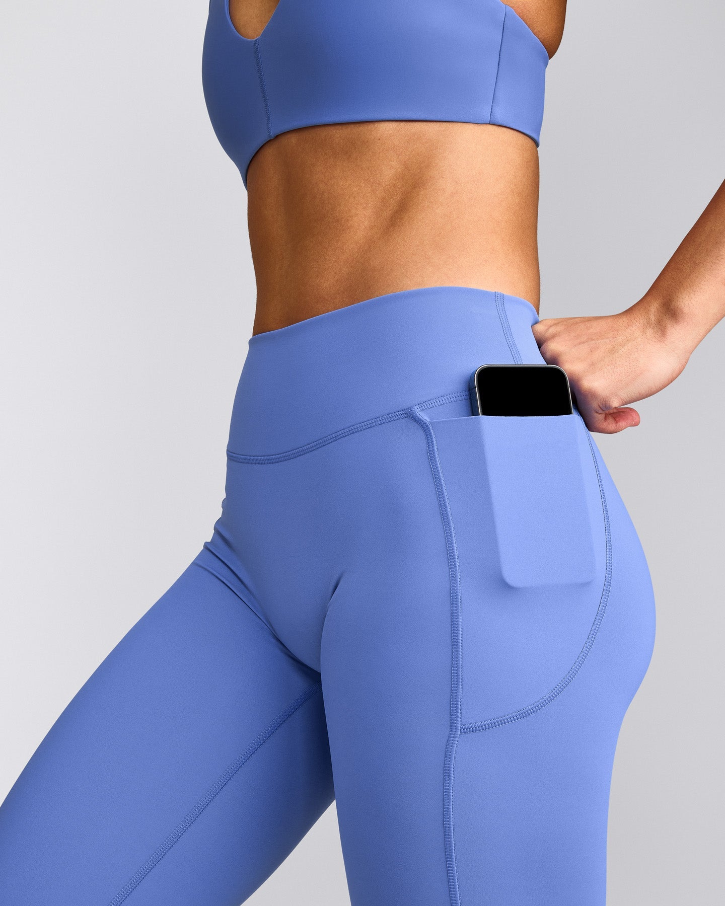 UnifiedMove™ Pocket Leggings with Bonding with Reflective Logo | Glaucous Blue