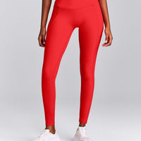 UnifiedMove™ High Waisted Pocket Leggings with Bonding New Branding | Muscle Mommy Red