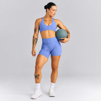 UnifiedMove™ High Waisted Pocket Shorts with Bonding New Branding | Glaucous Blue
