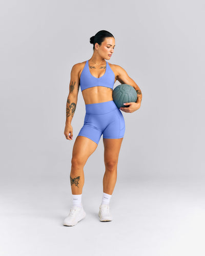 UnifiedMove™ High Waisted Pocket Shorts with Bonding New Branding | Glaucous Blue