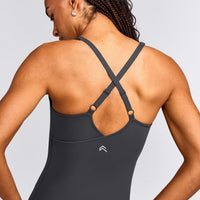 UnifiedMove™ V Neck Cross Back Vest with Reflective Logo | Coal