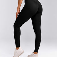 UnifiedMove™ Wrap Leggings with Reflective Logo | Black