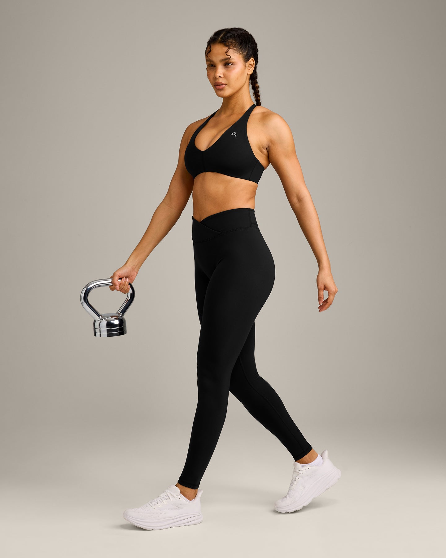 UnifiedMove Wrap Leggings with Reflective Logo | Black