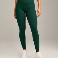 UnifiedMove Wrap Leggings with Reflective Logo | Racing Green