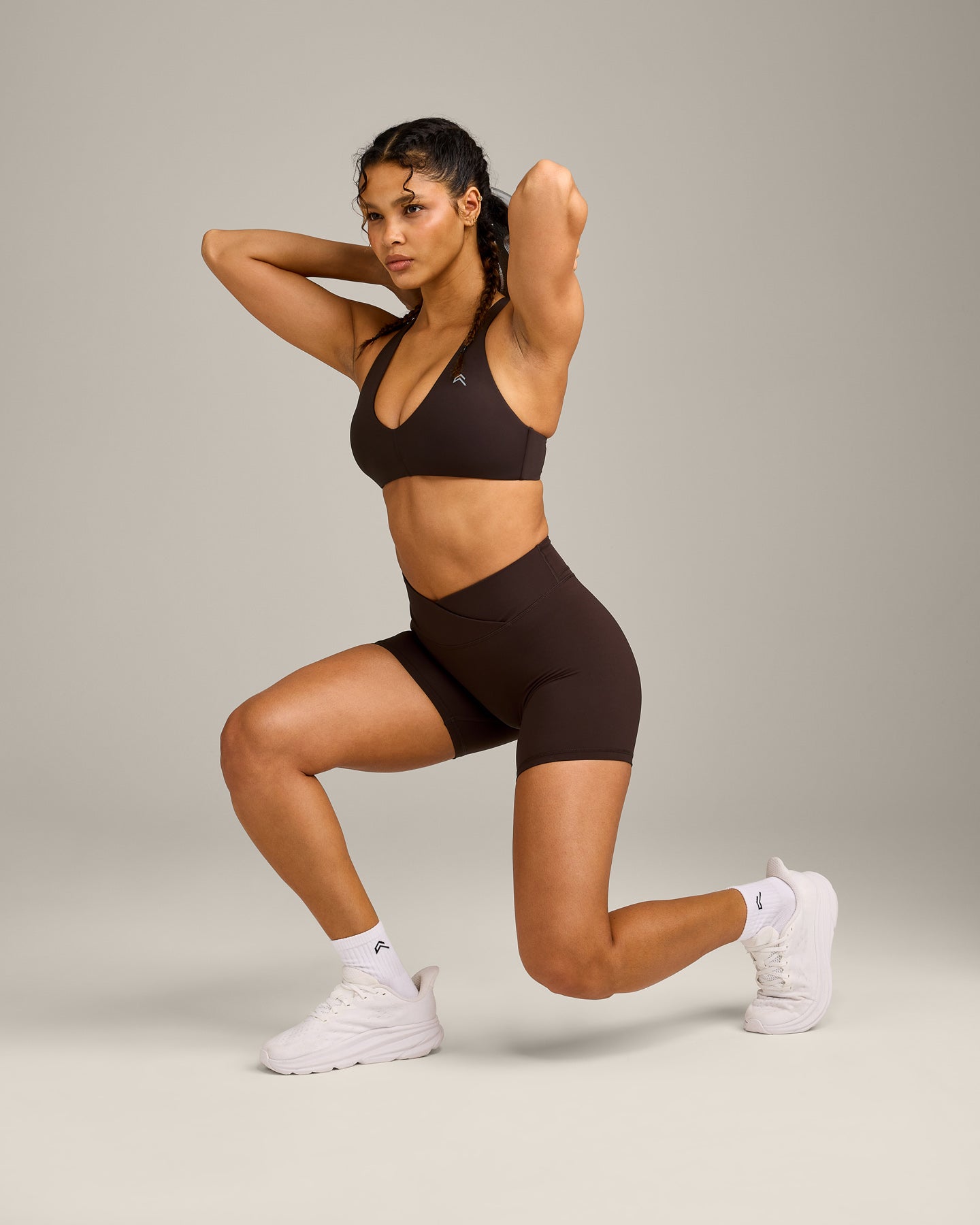 UnifiedMove™ Wrap Shorts 6" with Reflective Logo | 70% Cocoa