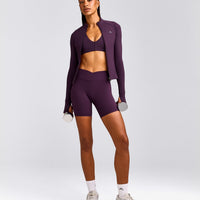 UnifiedMove™ Wrap Shorts 6" with Reflective Logo | Blackberry Purple